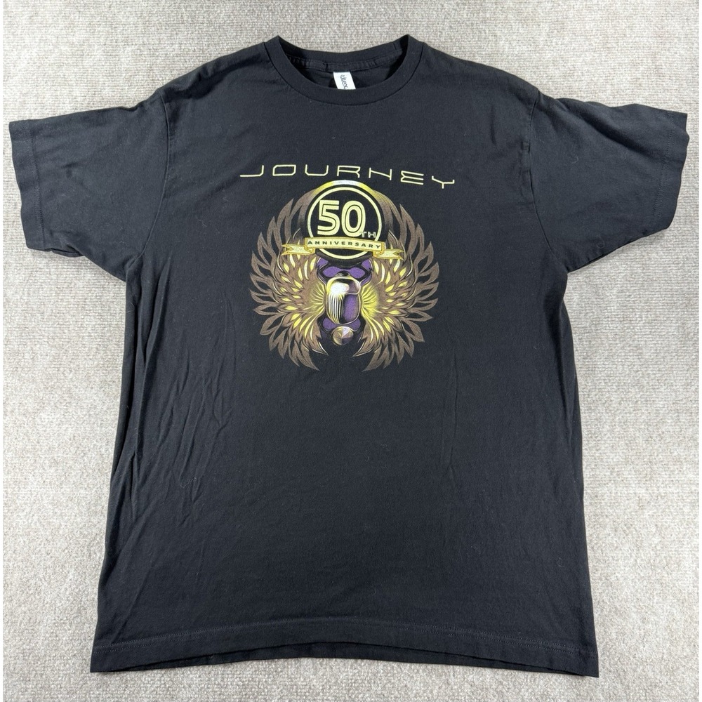 Journey 50th Anniversary Freedom‎ Tour 2024 Concert T-Shirt Black Men's Large